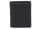 Preview: RFID Herren Geldbörse im Hochformat mit NFC Schutzfolie gegen Datendiebstahl LEAS MCL im Vintage-Stil in Echt-Leder, schwarz (LxB 12x10cm)